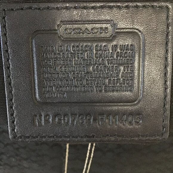 Coach Soho Signature Black Crossbody Shoulder Bag - Picture 11 of 14